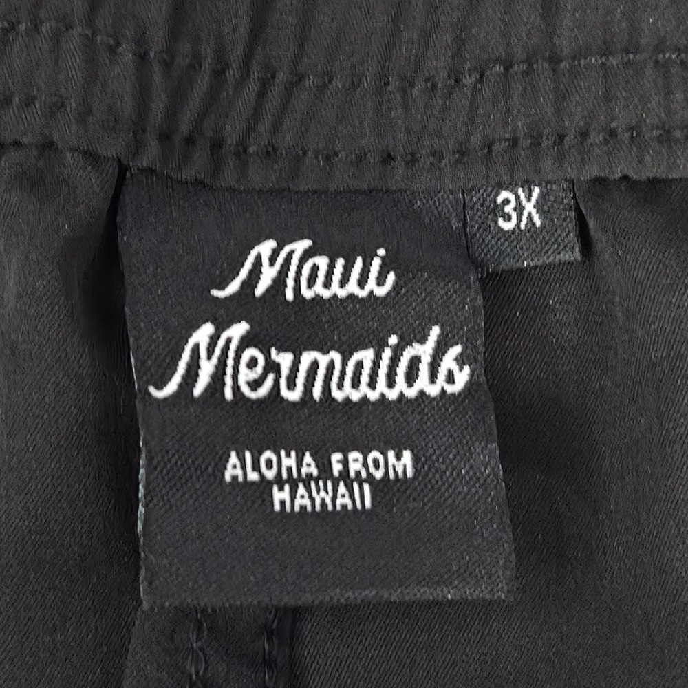 Maui Rippers Board Shorts Women 3X Black NEW 4Way Stretch Quick Dry Cargo Pocket - Picture 4 of 6